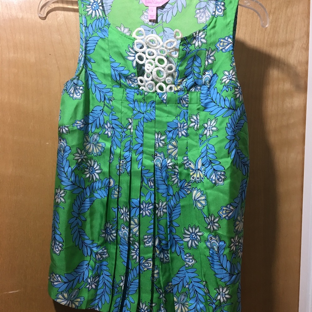 Lilly Pulitzer pleated blouse